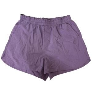 Madewell pull on shorts size M purple